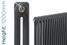 NF2-A-1200-TH - Infinity Anthracite 2 Column Radiator 27 Sections H1200mm X W1266mm NF2-A-1200-TH - Infinity Anthracite 2 Column Radiator 27 Sections H1200mm X W1266mm